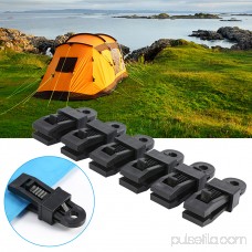 6pcs Black High Strength Plastic Tent Clamp Clips Heavy Duty Locking Tarp Clips For Outdoor Camping, clamp tarp, snap hangers